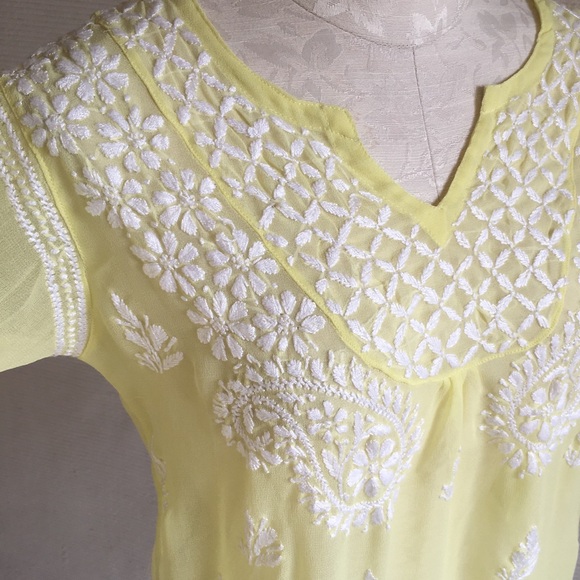 Vintage 70s 8 French Peasant Shabby Chic Blouse - Picture 6 of 8